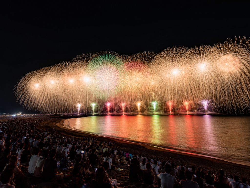 ぎおん柏崎まつり 海の大花火を見に行くなら｜宿が取りにくい時の泊まり方【柏崎】